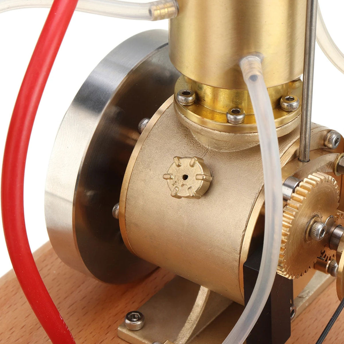 m18 premium stirling engine model – water-cooled miniature gasoline motor with gear pump & water tank