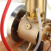 m18 premium stirling engine model – water-cooled miniature gasoline motor with gear pump & water tank