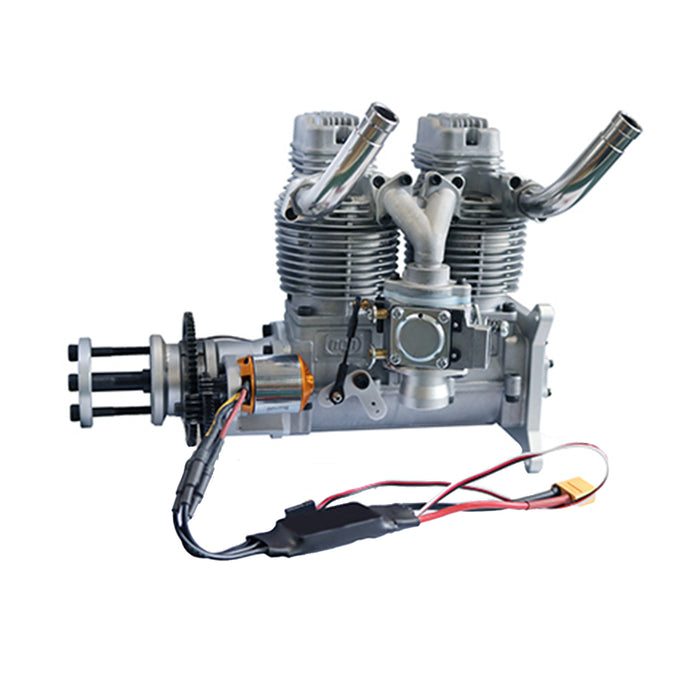 NGH GF60i2-E 60cc Inline Twin-Cylinder Four-Stroke Air-Cooled Gasoline ...
