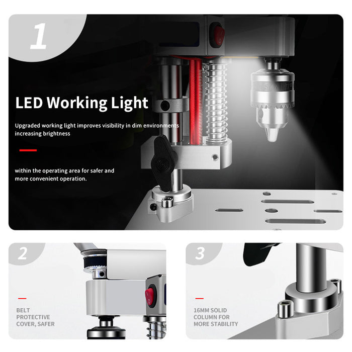 Household Mini Desktop Drill Press - EngineDIY