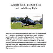 FLISHRC Airwolf Pro FL500 500-Class 6CH Scale RC Helicopter with L7 Flight Controller & 4-Mode GPS, 2.4GHz RTF - EngineDIY