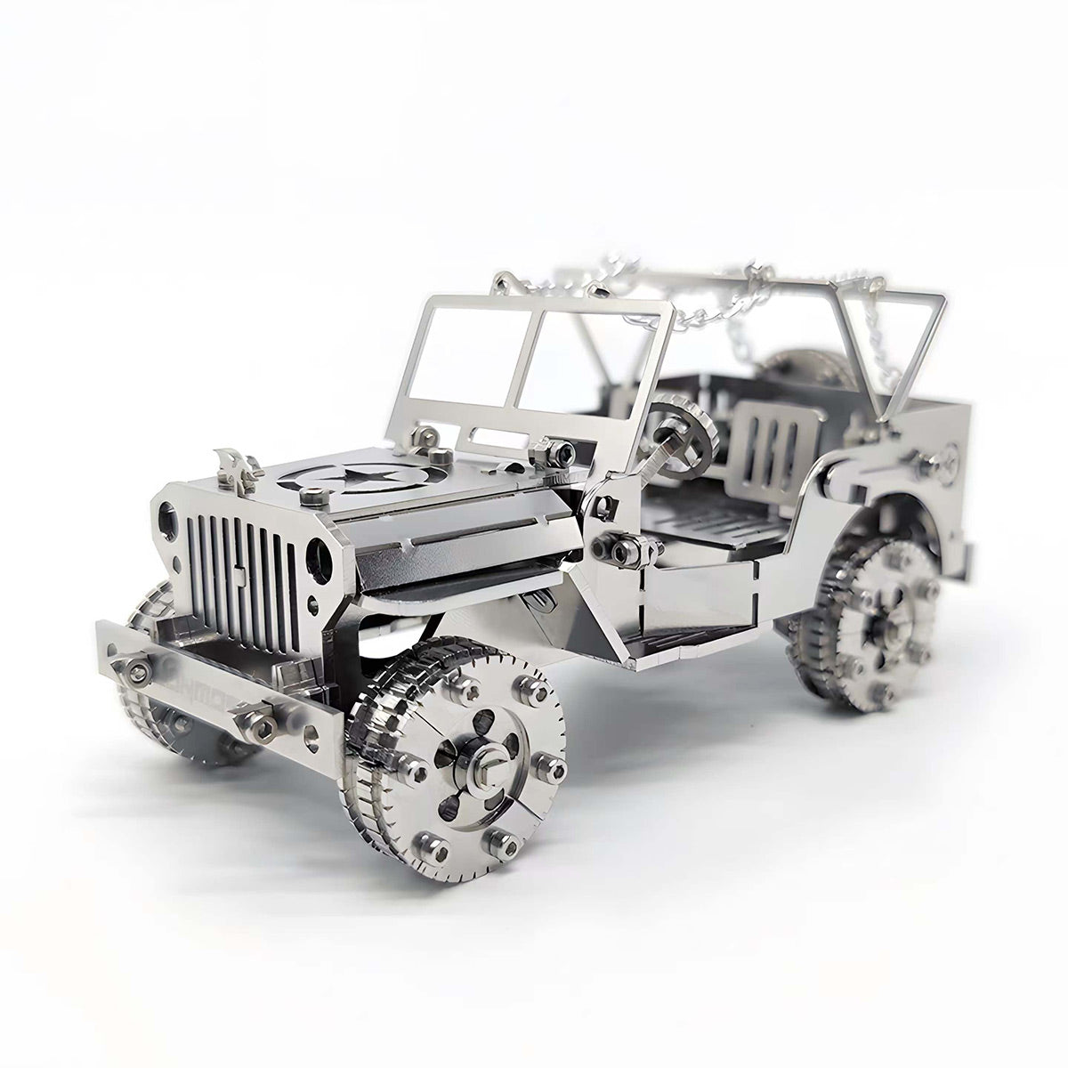 3d steampunk mechanical metal assembly car model kit
