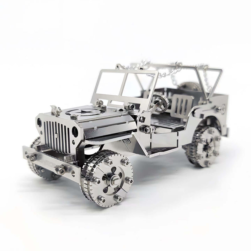 3d steampunk mechanical metal assembly car model kit