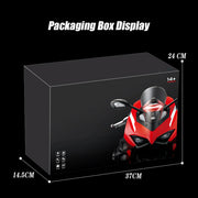 1/7 scale alloy dynamic motorcycle model v4 top edition with ignition system & smoke spray