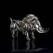 Raging Tusk 3D Metal Mechanical Boar Model Kit–DIY Steampunk Animal Assembly for Desktop Display