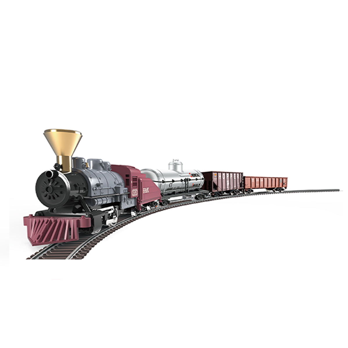 1/87 ho scale 0-4-0 old time steam locomotive model train set