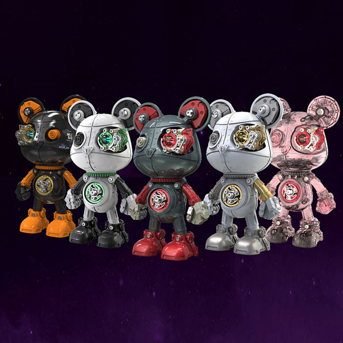 cyborg violence bear 3d metal puzzle model building kit high end desktop toy