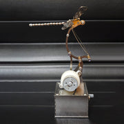 mechanical 3d diy dynamic dragonfly metal model building kit-bionic kinetic art sculpture(finished version)