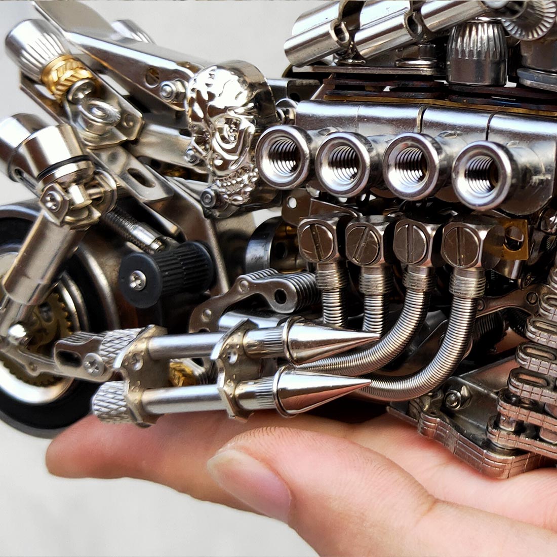 desperate pursuit motorcycle 3d diy metal assembly model creative ornament