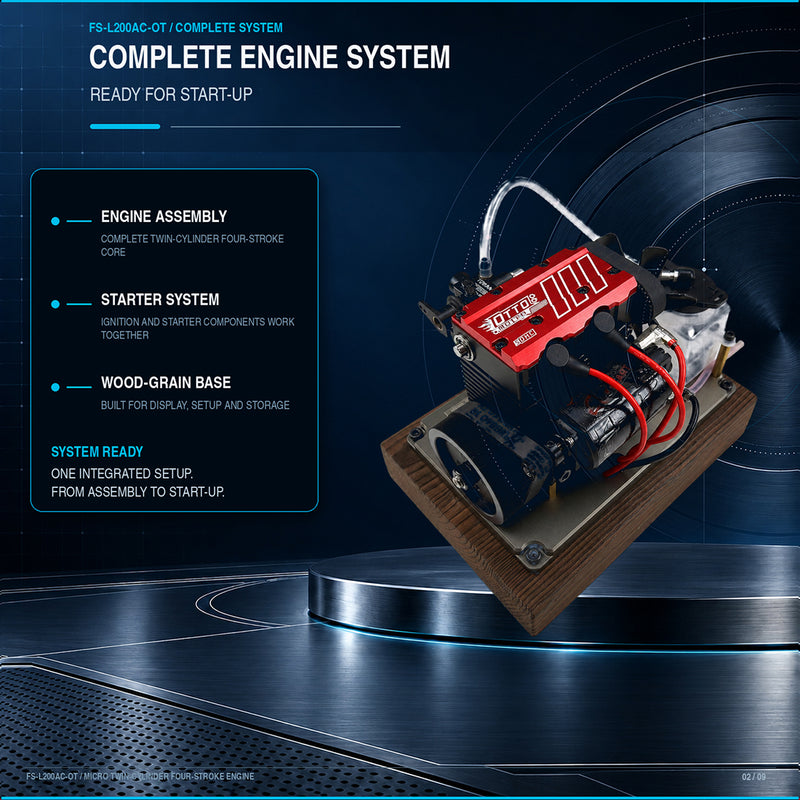 semto engine model kit with starter kit fire up accessories toyan fs l200ac otto motor