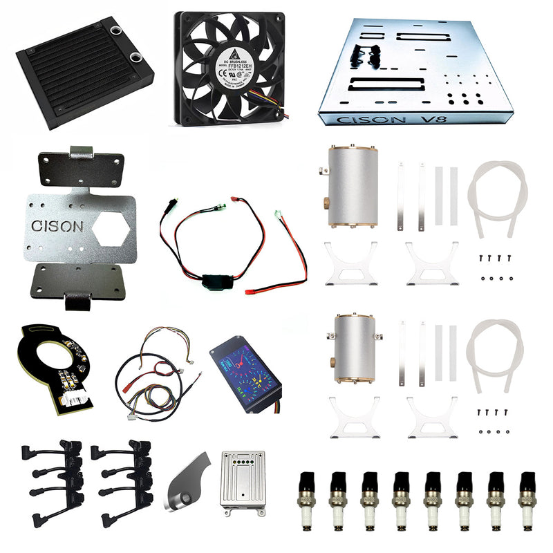 CISON MCU Ignition Kit for LS-52 V8 Engine – Complete High-Performance Ignition System for Model Engines