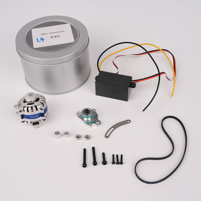 CISON Mini DC Generator + Rectifier + Fixed Bracket DIY Modification Accessory Set for CISON Four Cylinder Engine Models - EngineDIY