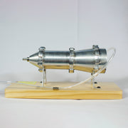 Working Multi-Stage Centrifugal Steam Turbine Model, Alloy External Combustion Engine Demonstration Model for Educational Science Teaching Display - EngineDIY