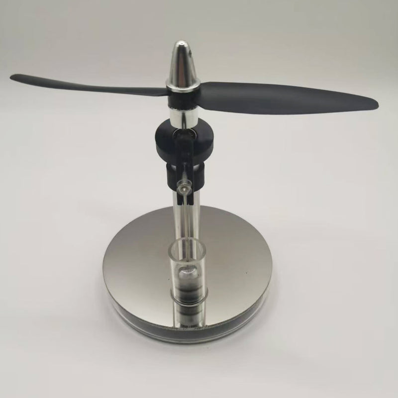 two-blade propeller swashplate low-temperature stirling engine model