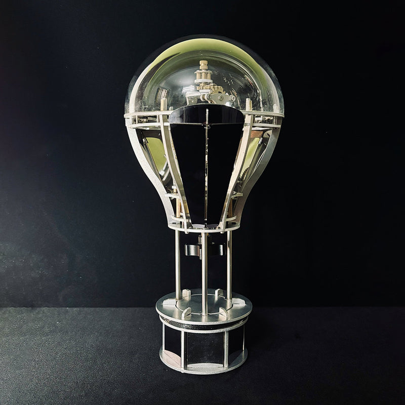 Hot Air Balloon Tourbillon Mechanical Art Sculpture-Kinetic Desk Decor Model, Stress Relief Toy & Creative Gift - EngineDIY