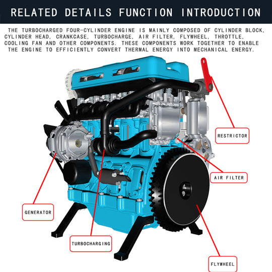 teching l4 engine model kit that works - build your own engine