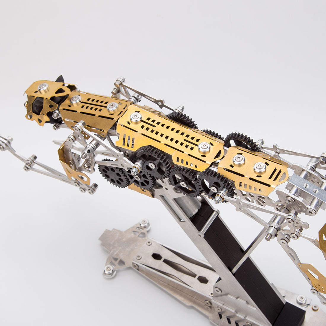 3d metal mechanical burning leopard assembly model kit