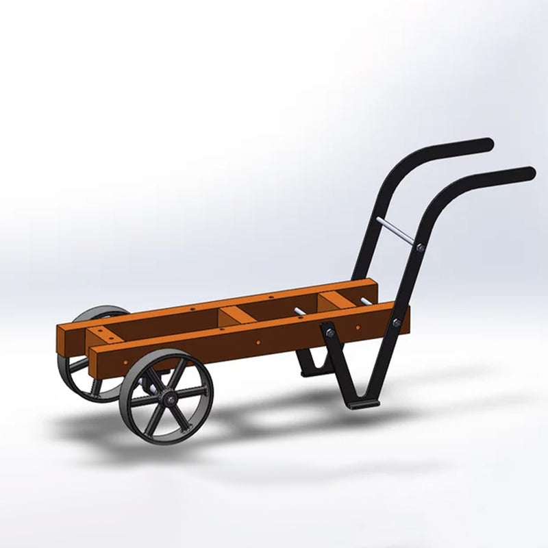 Custom Handcart Frame for RETROL & OKMO D Type Stationary Gasoline Engine Model Centennial Anniversary Edition - EngineDIY