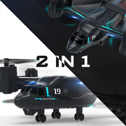 lmrc v-22 2.4g 6ch land/air dual-mode scale rc helicopter model with optical flow positioning