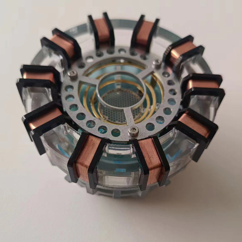 Magnetic Levitation Reactor with Light and Wooden Base Creative Sci-Tech Model - EngineDIY