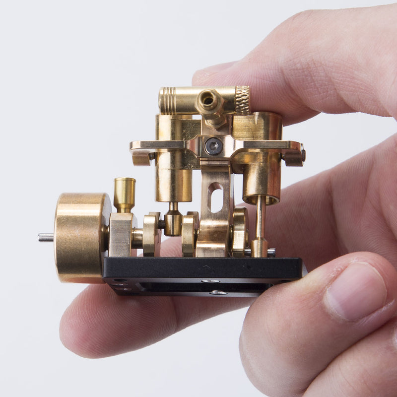 Mini Inline 2 Cylinder Steam Engine Model for 40cm Boat Model Gift Collection - Enginediy - EngineDIY