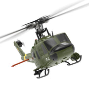YU XIANG F07-V 1/34 Scale UH-1 Huey 2.4G 6CH Brushless Direct-Drive Flybarless RC Helicopter Model Mode 1/Mode 2 Switchable (RTF Version)