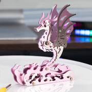 3d metal mechanical seahorse puzzle assembly model kit