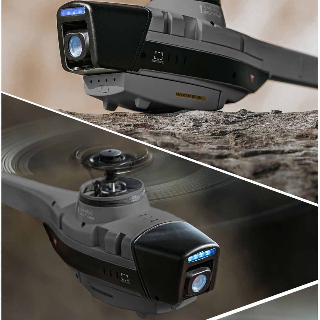 RC Aircraft 2.4G 4CH Black Hornet Aerial Vehicle Reconnaissance Military Aircraft Helicopter Model (RTF)