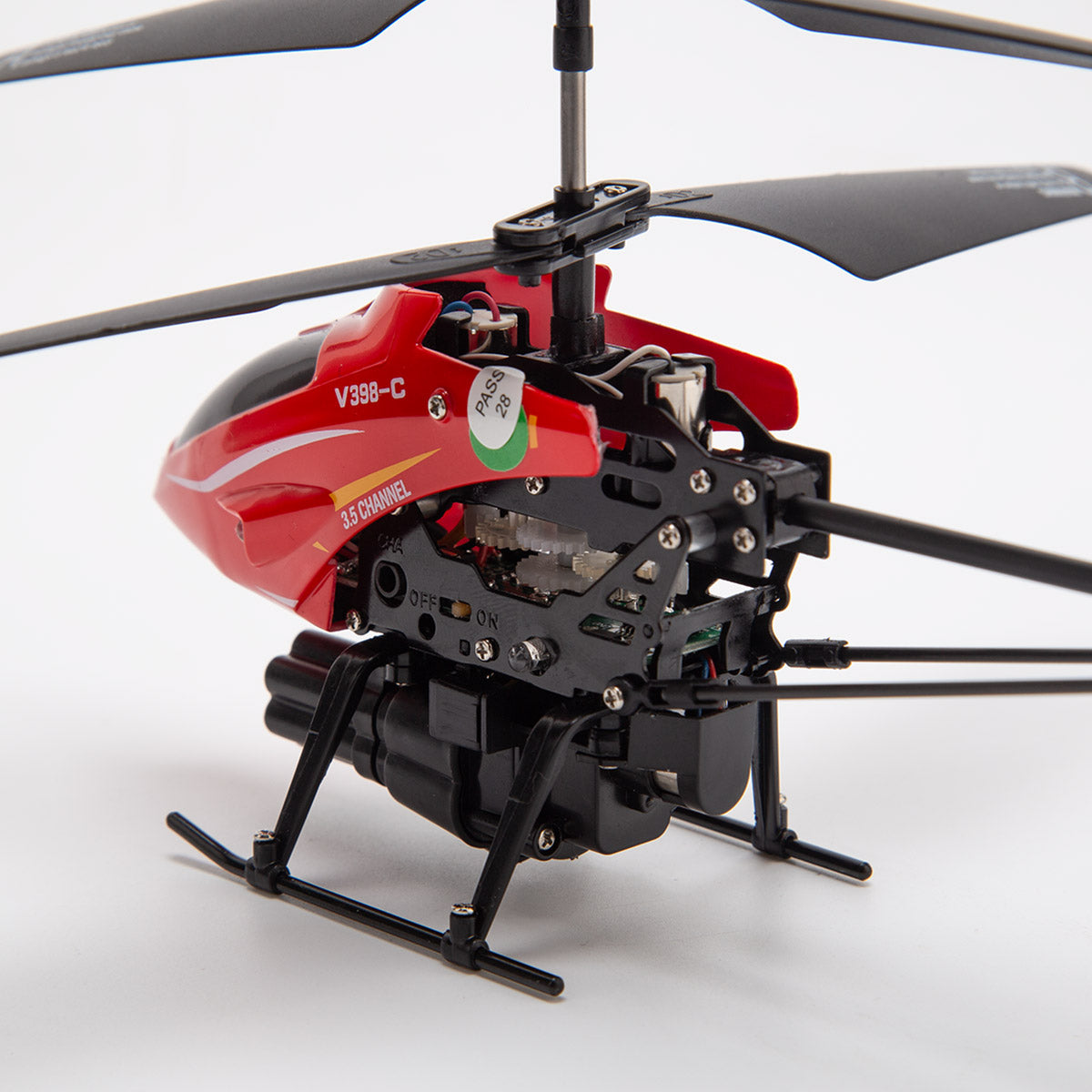  dual-blade rc helicopter with adjustable Left/right hand throttle