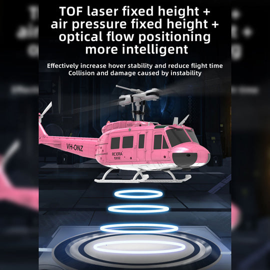 c032 1/48 scale uh-1 huey 2.4g 6ch flybarless rc hlicopter model