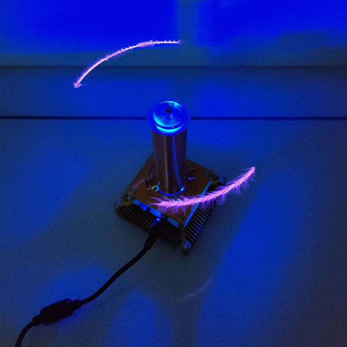 Bluetooth Singing Tesla Coil Music Speaker Plasma Loudspeaker Desktop Toy