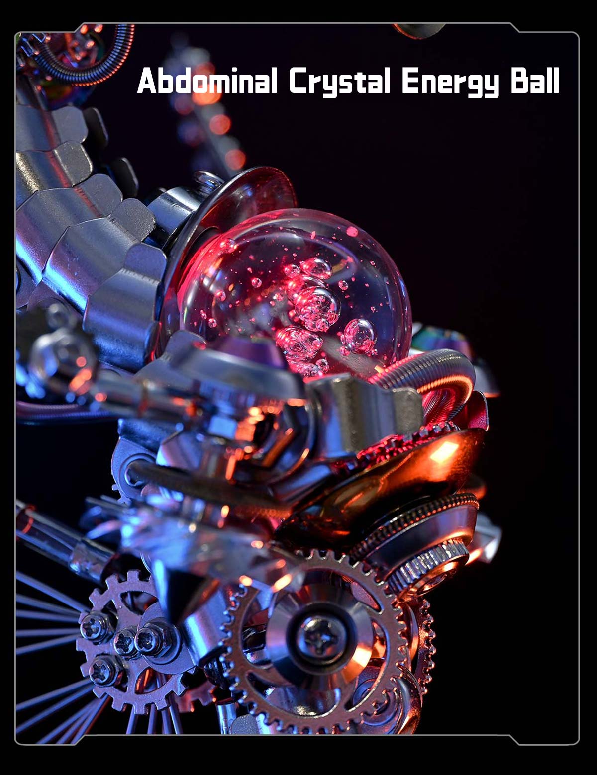 3D Metal Steampunk Seahorse Music Box Assembly Model Kit - EngineDIY
