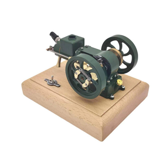 Moteur à essence horizontal 4 temps refroidi par eau évaporée M17 1,6 cc Mini Micro Hit and Miss, modèle de moteur à combustion interne 