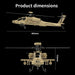 wolfbush & yu xiang f11-n ah64 apache rc helicopter – 1/32 scale 2.4g 6ch coaxial dual rotor with optical flow altitude hold