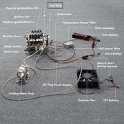 cison v8 Engine ls-52 small-block 52cc 1/5 water-cooled 4-stroke 8-cylinder gasoline engine internal combustion v8 engine model kit