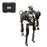 Humanoid-1 3D Metal Future Mech War Machine Model with Articulated Joints & Lights