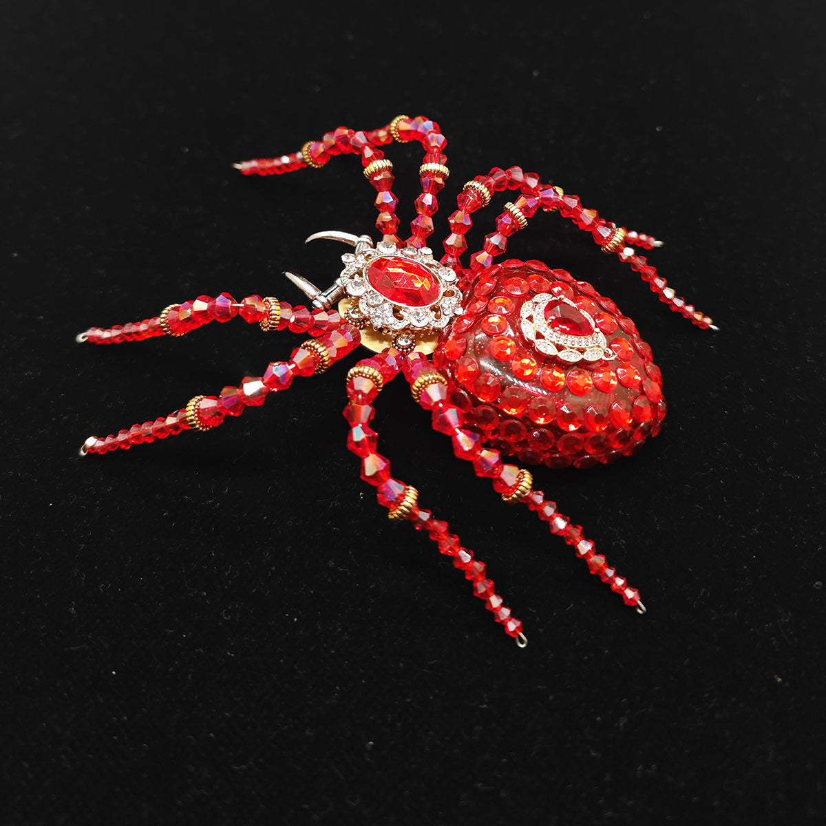 3d mechanical crystal spider music box model kit