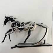 3d metal puzzle solar-powered bionic mechanical horse model kit-diy industrial desktop art sculpture