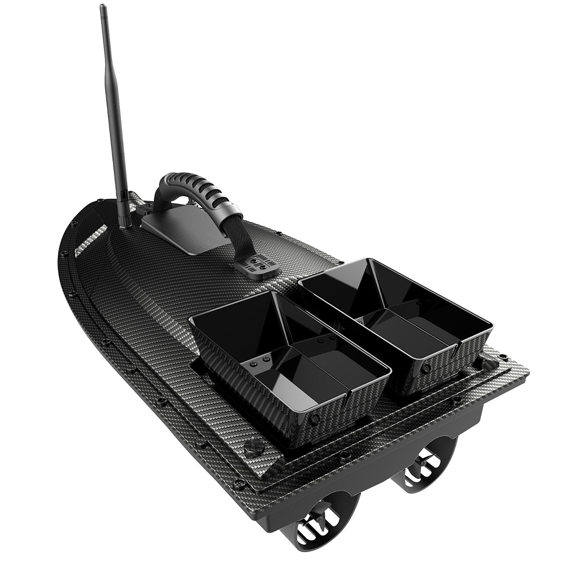 V070 GPS RC Bait Boat – 12000mAh, 500m Range, 1.5kg Dual-Hopper, 40 Waypoints