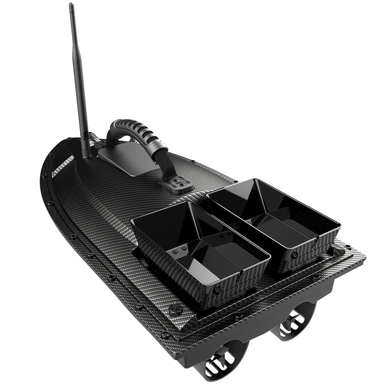 V070 GPS RC Bait Boat – 12000mAh, 500m Range, 1.5kg Dual-Hopper, 40 Waypoints - EngineDIY