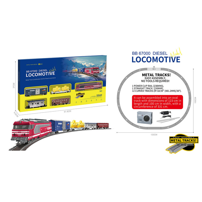 1/87 ho scale french bb 67000 diesel locomotive model train set