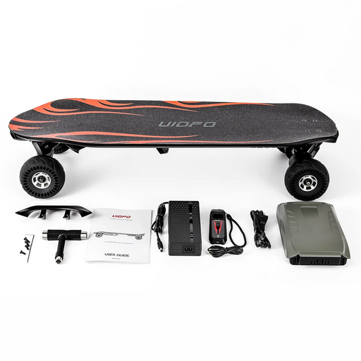 UIOFO LW22 RC Dual-drive Scooter Electric Skateboard with Four Rubber Wheels