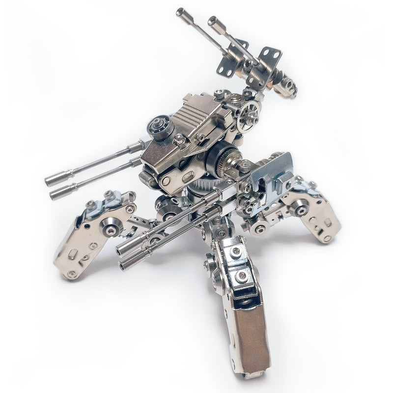 3d metal quadruped mecha model kit, creative collectible display (410pcs)