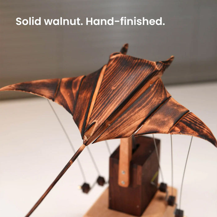 wooden manta ray bionic marine biological dynamic model