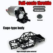 1/18 scale 2.4g 3ch 4wd tube chassis off-road rc car model with flip-up headlights