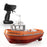 1/72 2.4G RC Electric Tugboat Model Remote Control Waterproof Boat for Pools Rivers Lakes