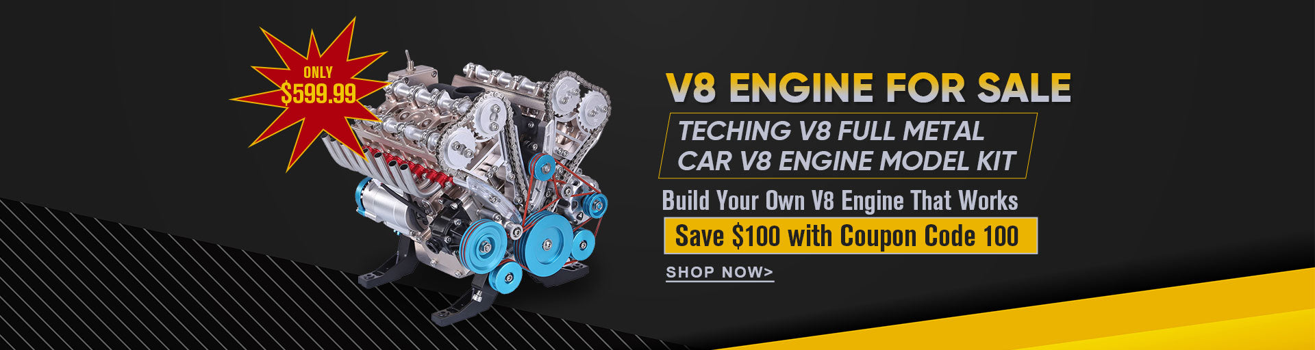 teching v8 engine model kit