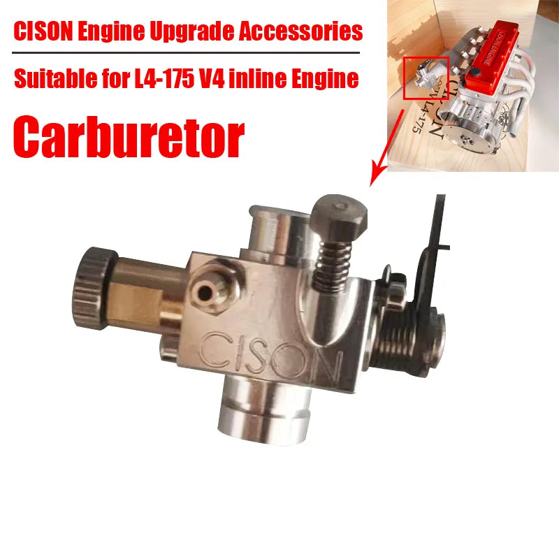 Accessoires de carburateur de mise à niveau Carburateur adapté au moteur CISON L4-175 Moteur 4 cylindres en ligne Pièces de modification DIY