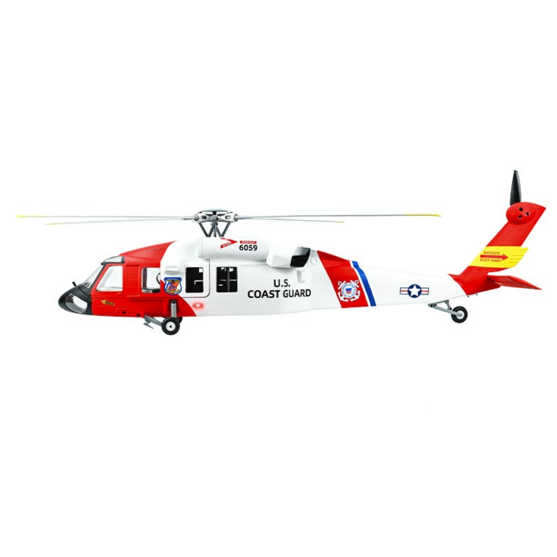 FLYWING MH-60T 2.4G 6CH 470-Class Quick-Release 4-Rotor Scale RC Military Helicopter Model with ACE Flight Controller, GPS Positioning & Left/Right-Hand Control - EngineDIY