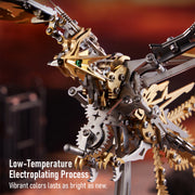 Mechanical Phoenix 3D Metal Puzzles Craft Flapping Wing Toys 358Pcs - EngineDIY